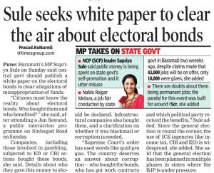 Sule seeks white paper to clear the air about electroral bonds 