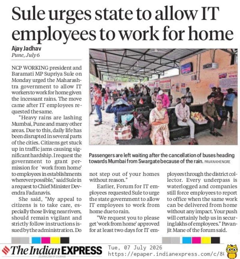 Sule urges state to allow IT employees to work for home Minu Jadha